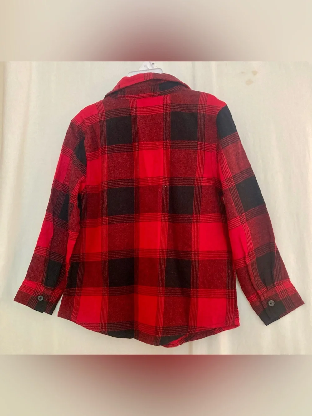 Old Navy Red Plaid Button-Up Shirt Size 5T